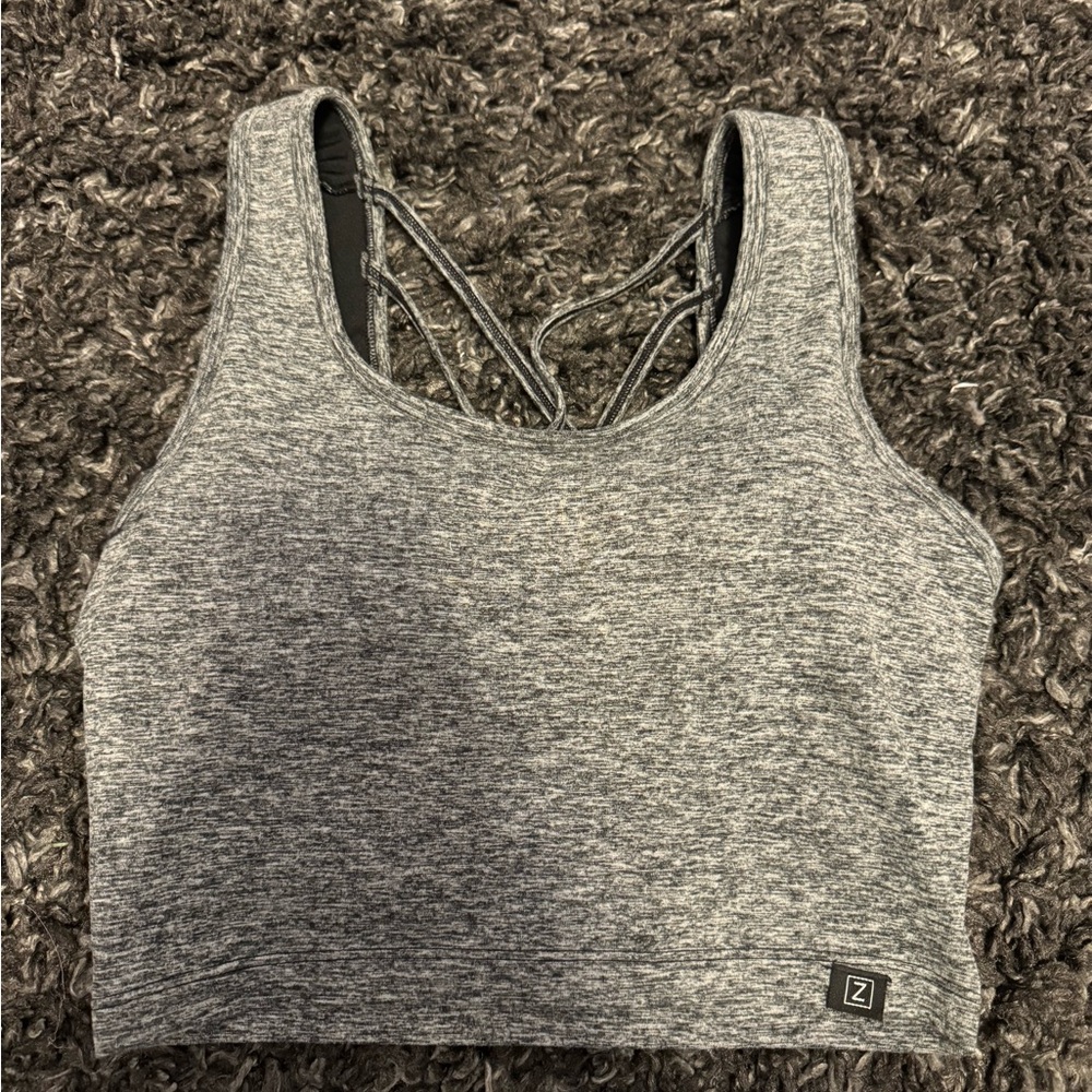 Gray Sports Bra